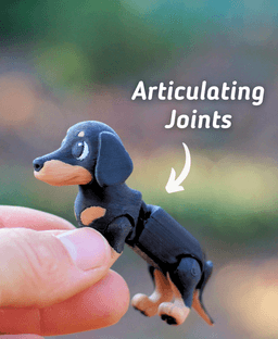 Dachshund - Articulated Ludo Dog 3d model