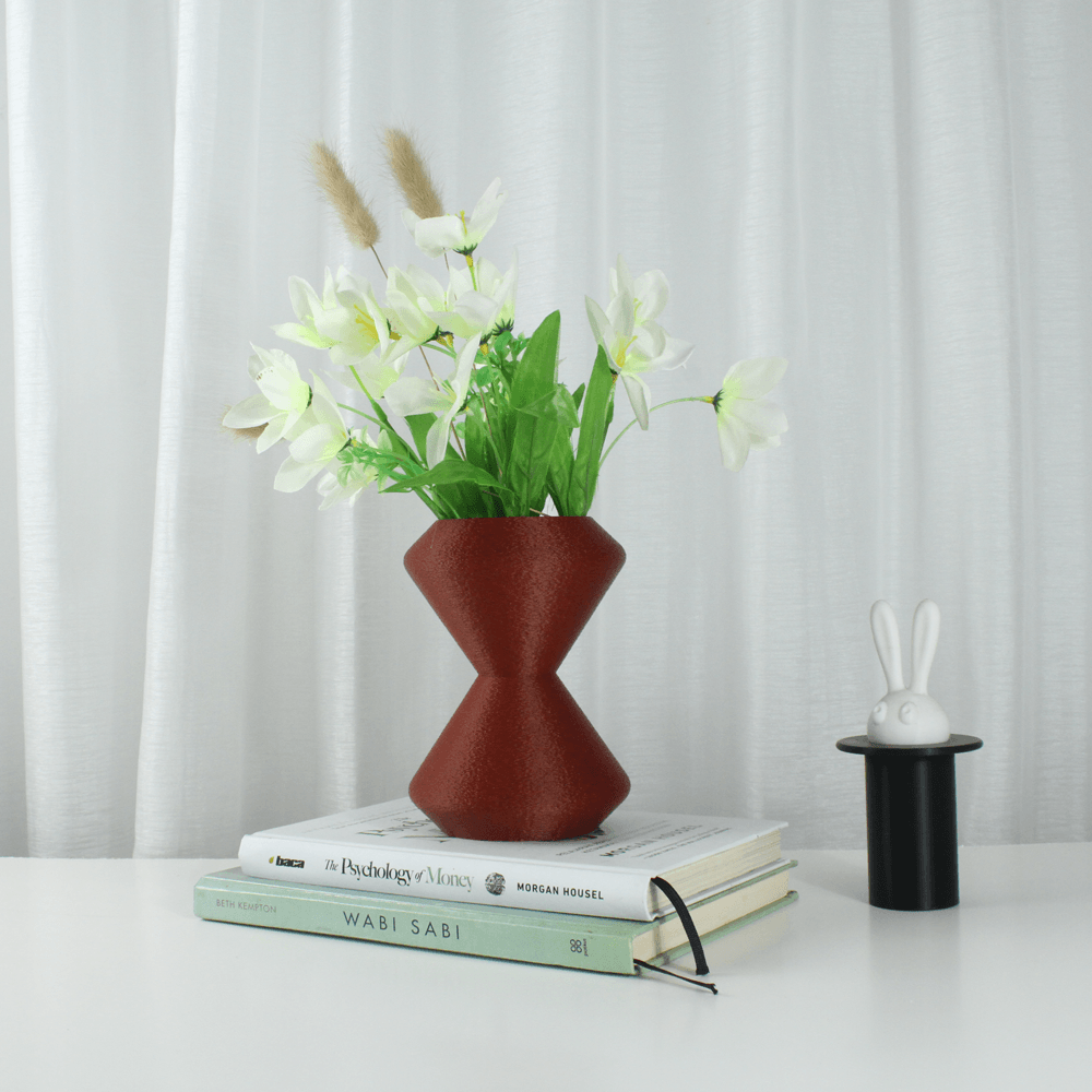 The Chrono Vase STL 3D Print File, Home Decor Vase for Plants and Flowers 3d model