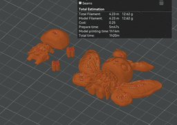 Lunar Moth Keychain - Flexi Print-in-Place Keychain - No Supports 3D Print STL/3MF 3d model