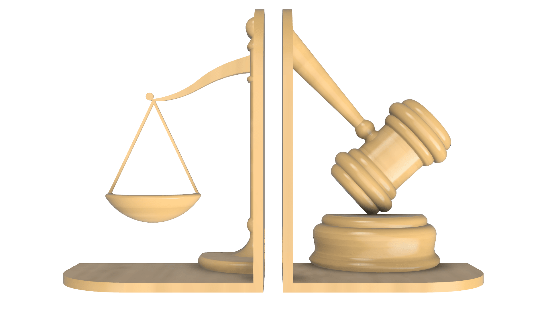 JUSTICE BOOKENDS 3d model