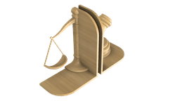 JUSTICE BOOKENDS 3d model