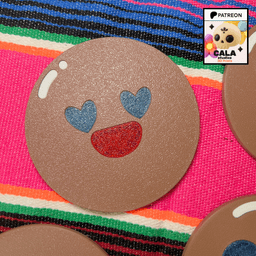 Paleta Payaso Coasters โ Set of 4 Mexican Candy Coasters 3d model