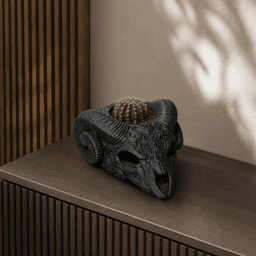 ABSTRACT BOCK PLANTER / MODERN DECOR / GOTHIC DECOR / ABSTRACT SKULL BOCK PLANTER 3d model