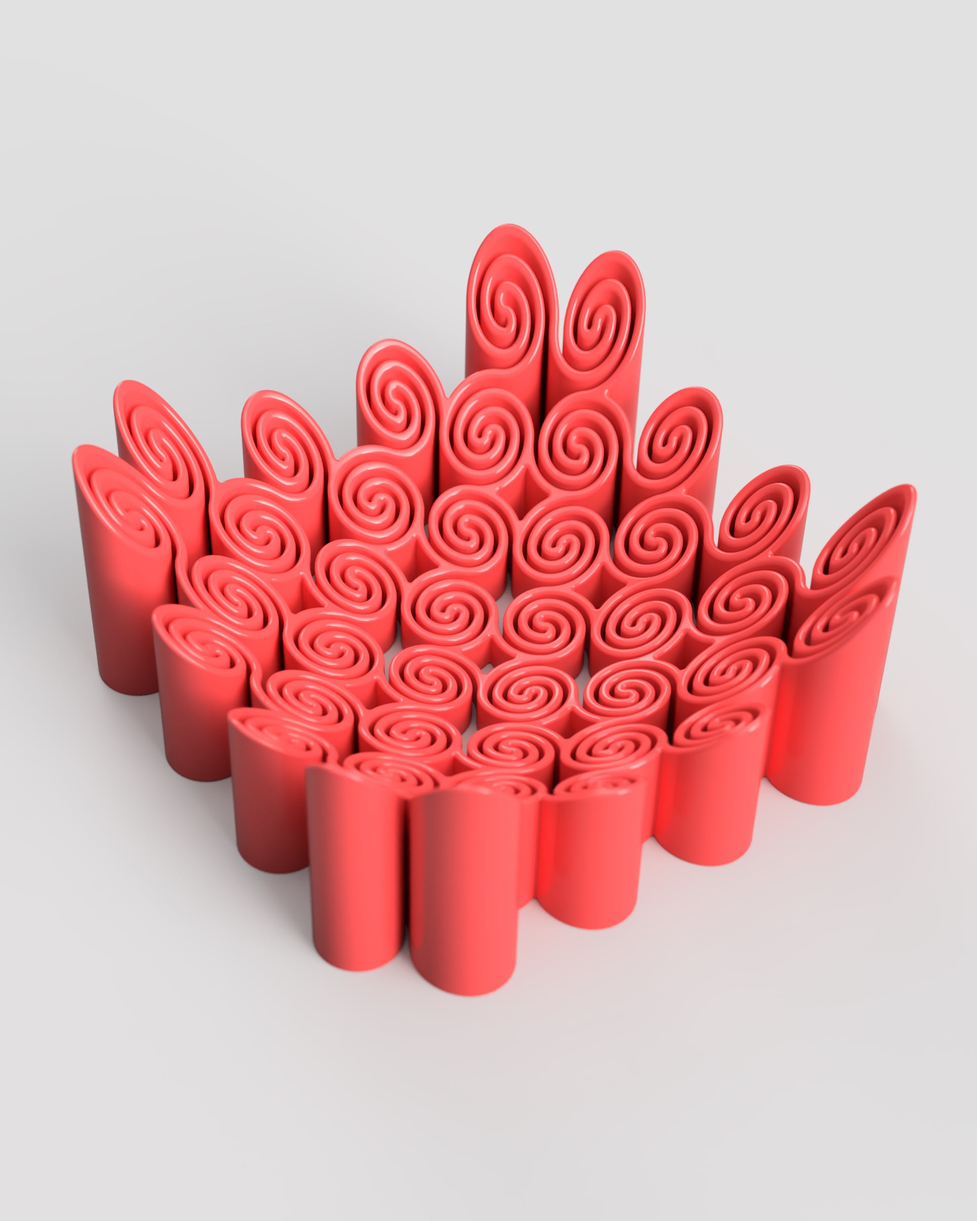 Spiral Spring Dish 3d model
