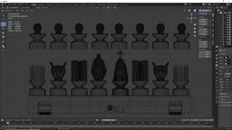 Judeo-Christian Chess Board Game 3d model