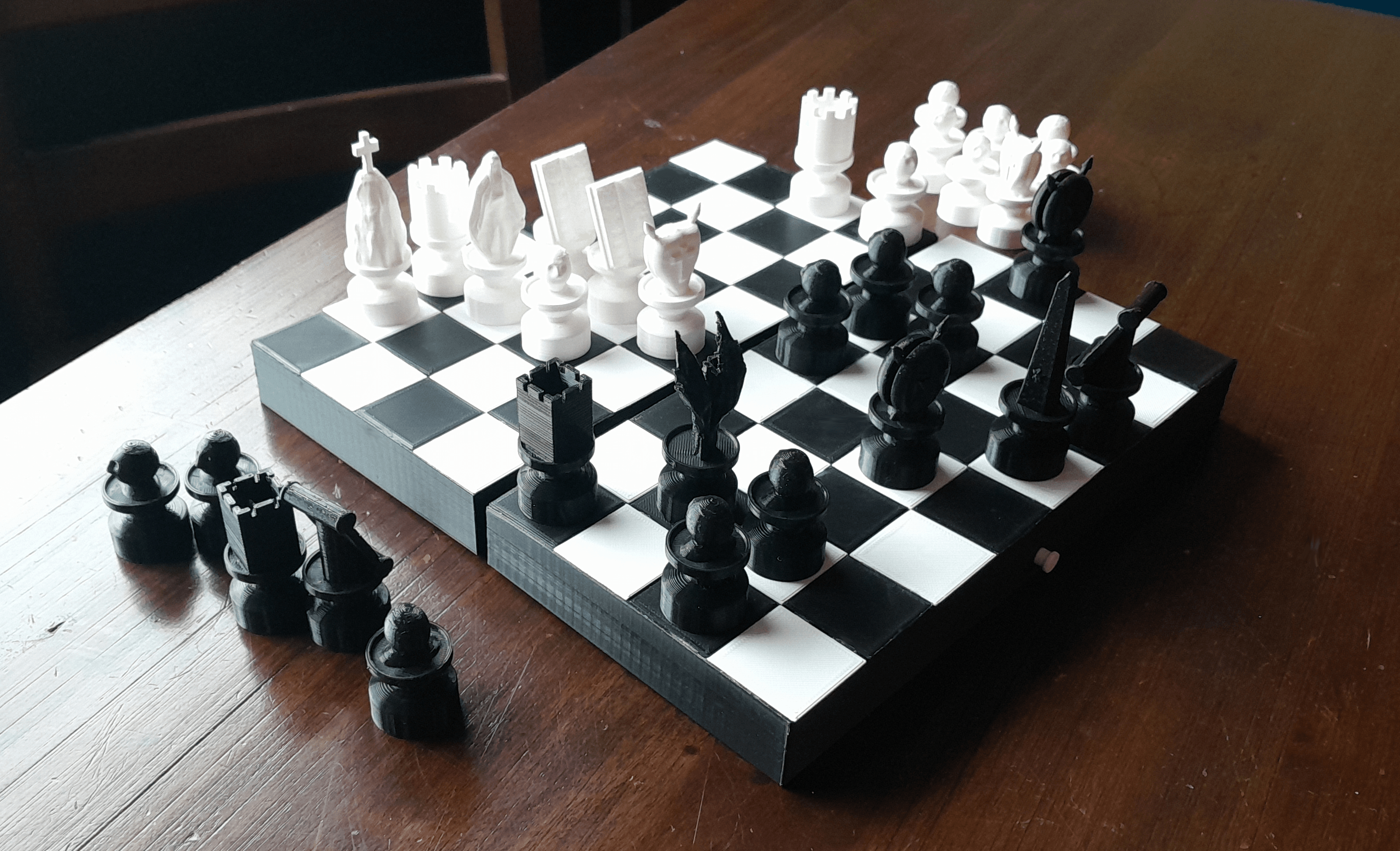 Judeo-Christian Chess Board Game 3d model