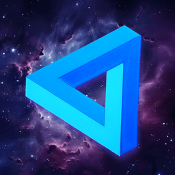 impossible triangle puzzle penrose triangle SUPER FAST EASY PRINT Dopamine Decor 3d model