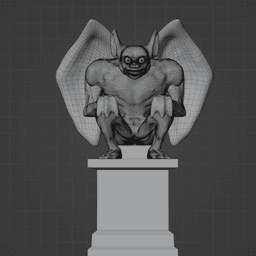 Bat Gargoyle Statue Sculpture / Ornament 3d model