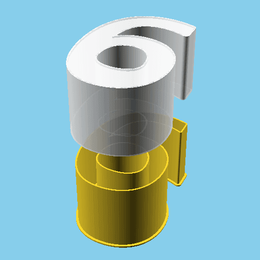 DIGIT SIX, nestable box (v1) 3d model