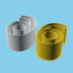DIGIT SIX, nestable box (v1) 3d model