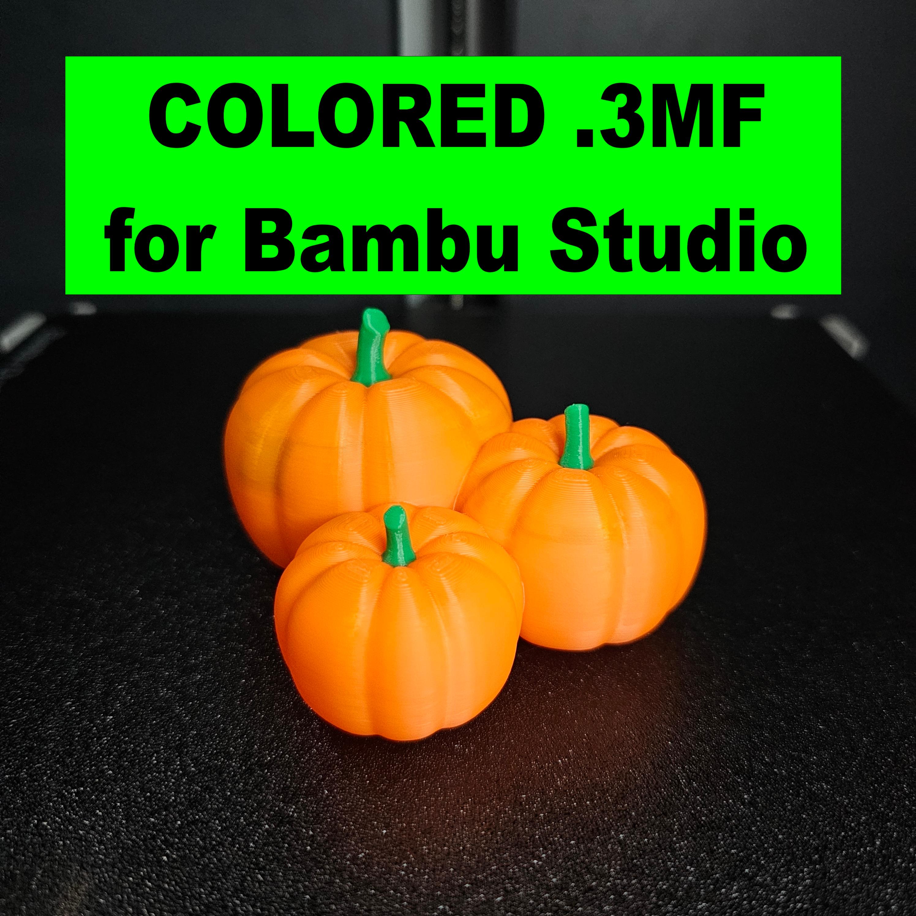 GroupOfPumpkins_Colored.3mf 3d model