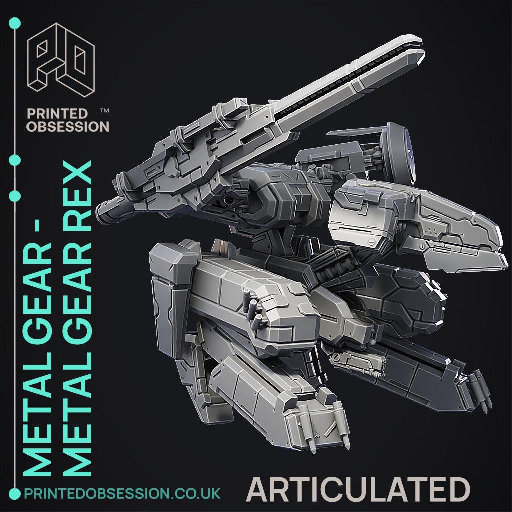 Metal Gear Rex - ARTICULATED - Fan Art 3d model