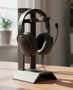 Modern Headphone Stand | Sturdy Desk Organizer 3d model