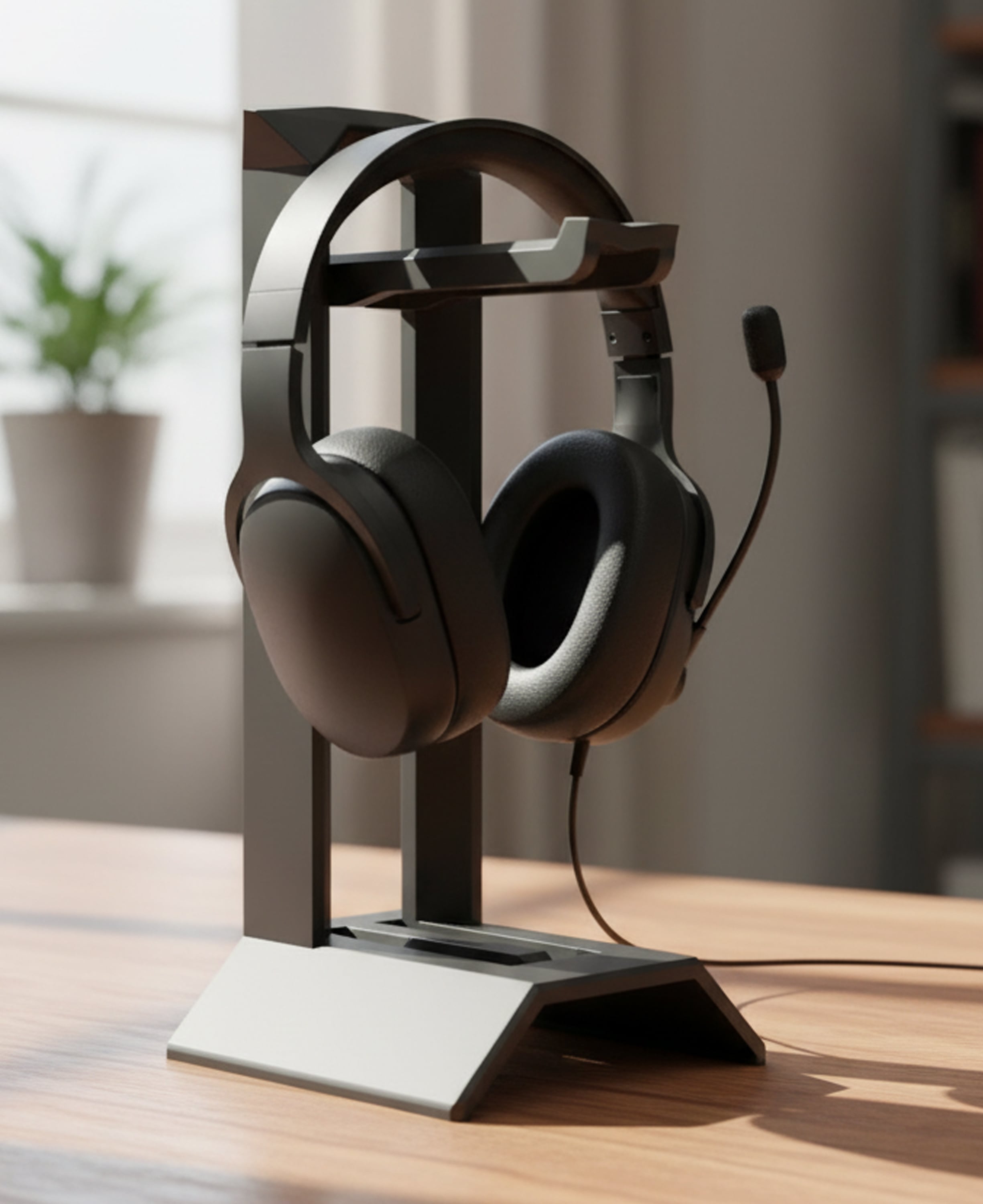 Modern Headphone Stand | Sturdy Desk Organizer 3d model