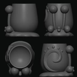 Gary the Snail Pen Holder 3d model