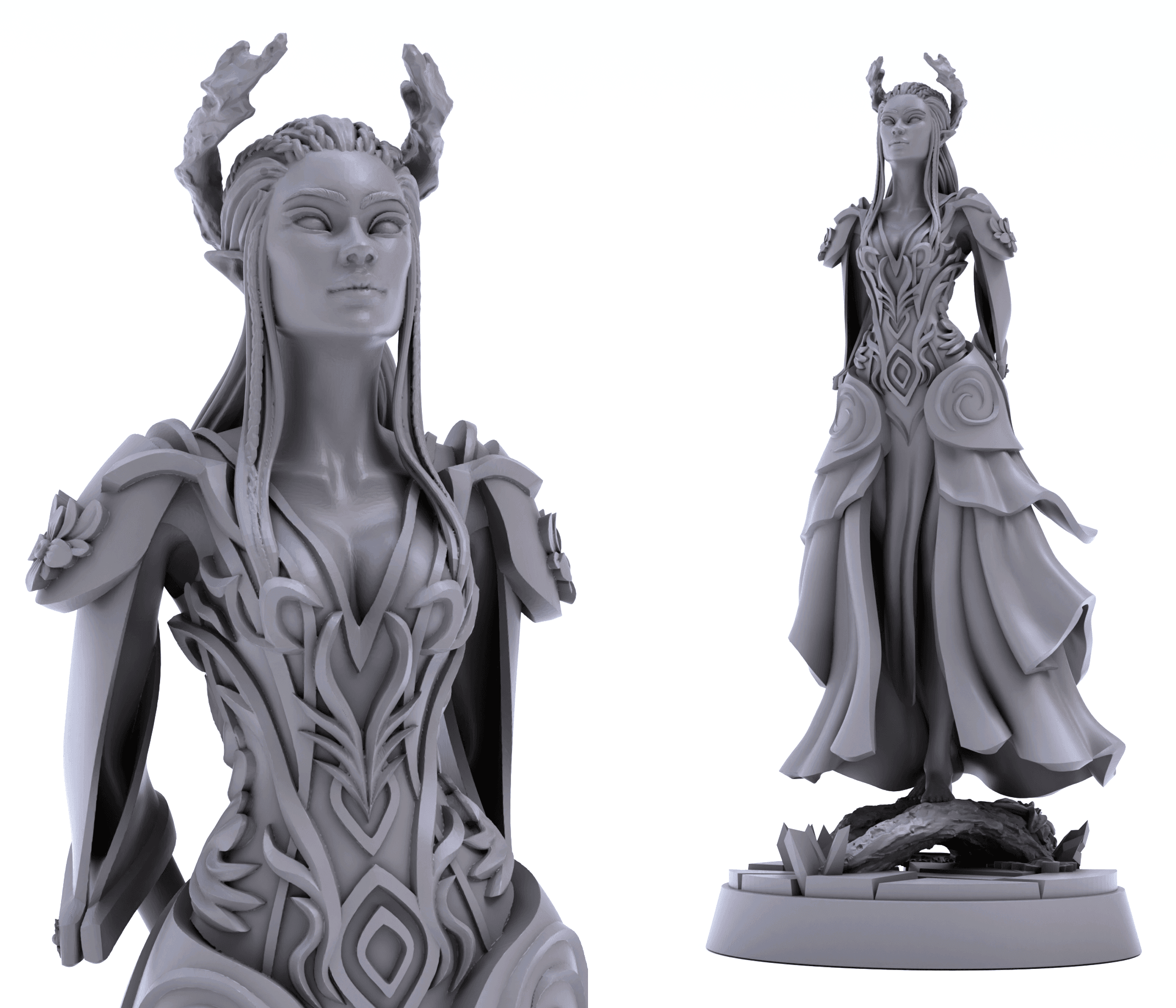 The Baroness Young Elf Female Noble 3d model