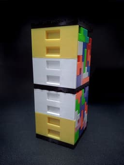 Modular Tetris Shelf Organizer 3d model