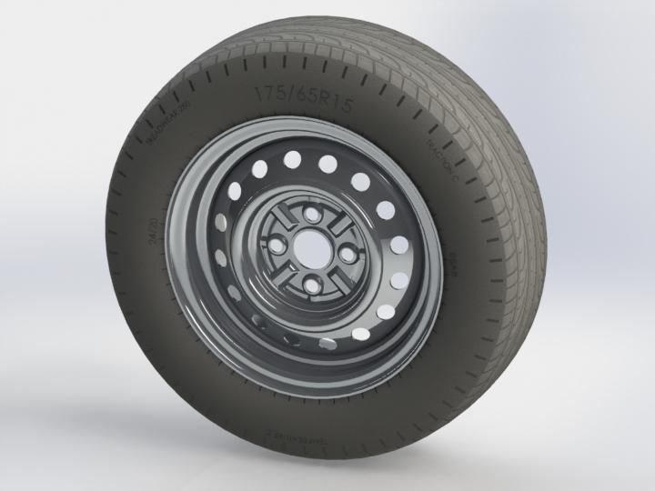 Trailer tire (Rueda para trailer) 3d model