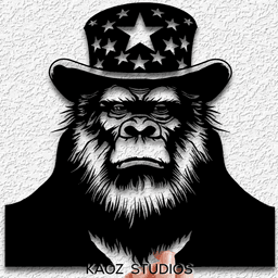 bigfoot wall art sasquatch wall decor yeti decoration 3d model