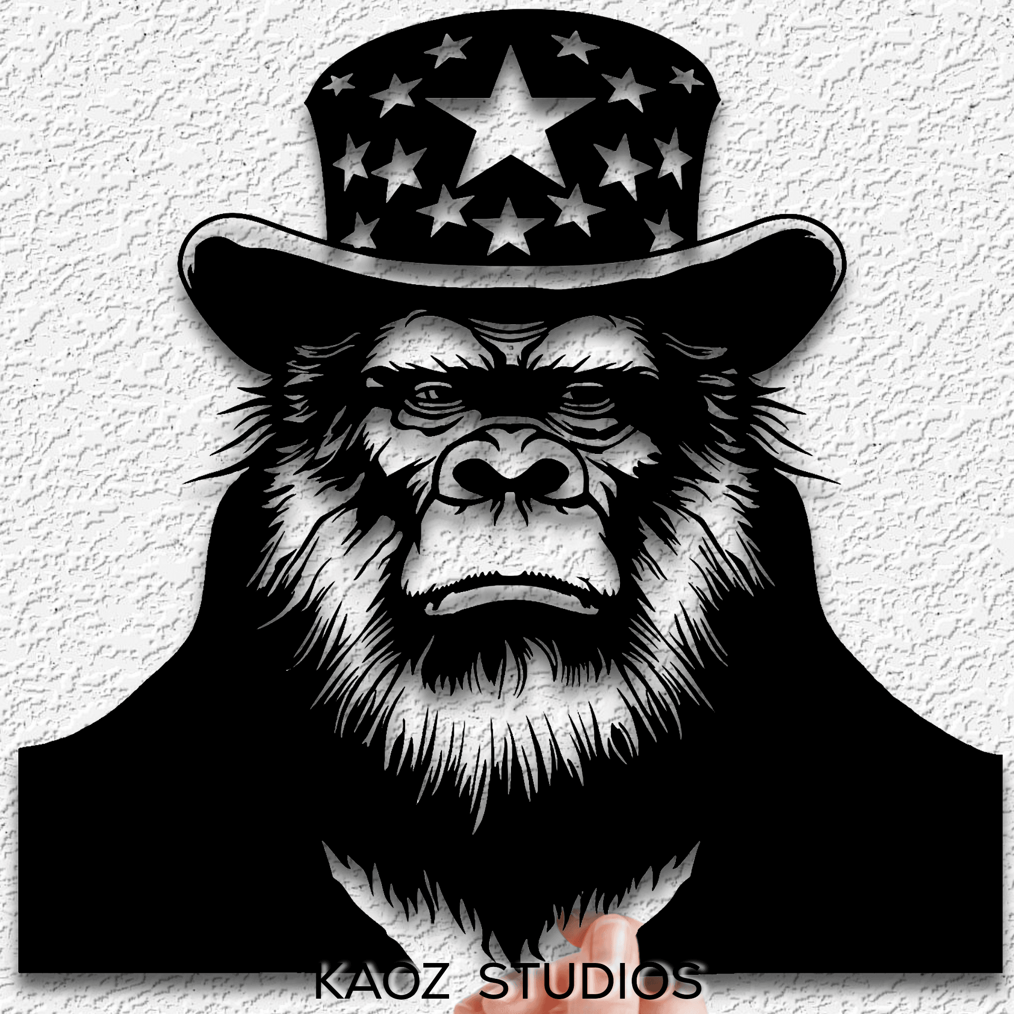 bigfoot wall art sasquatch wall decor yeti decoration 3d model