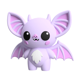 Cute Cryptid Vampire Bat 3D Printable Figure - Adorable Bat Monster 3d model