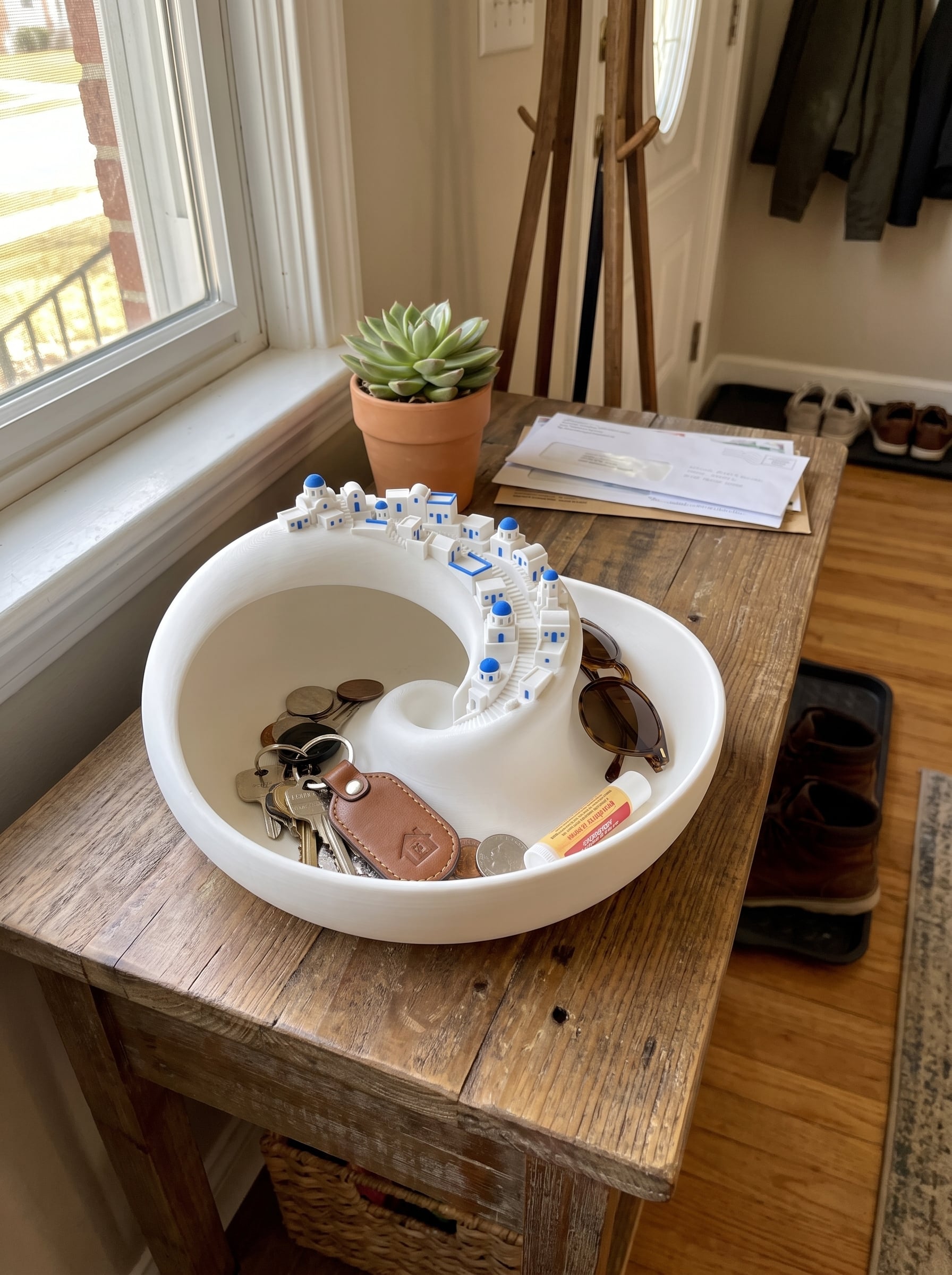 Greek Island Spiral Catchall Tray Organizer 3d model