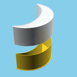 Moon phase 2, nestable box (v1) 3d model