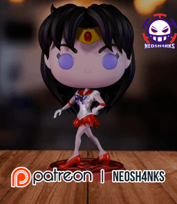 Sailor Mars Funko Style 3d model