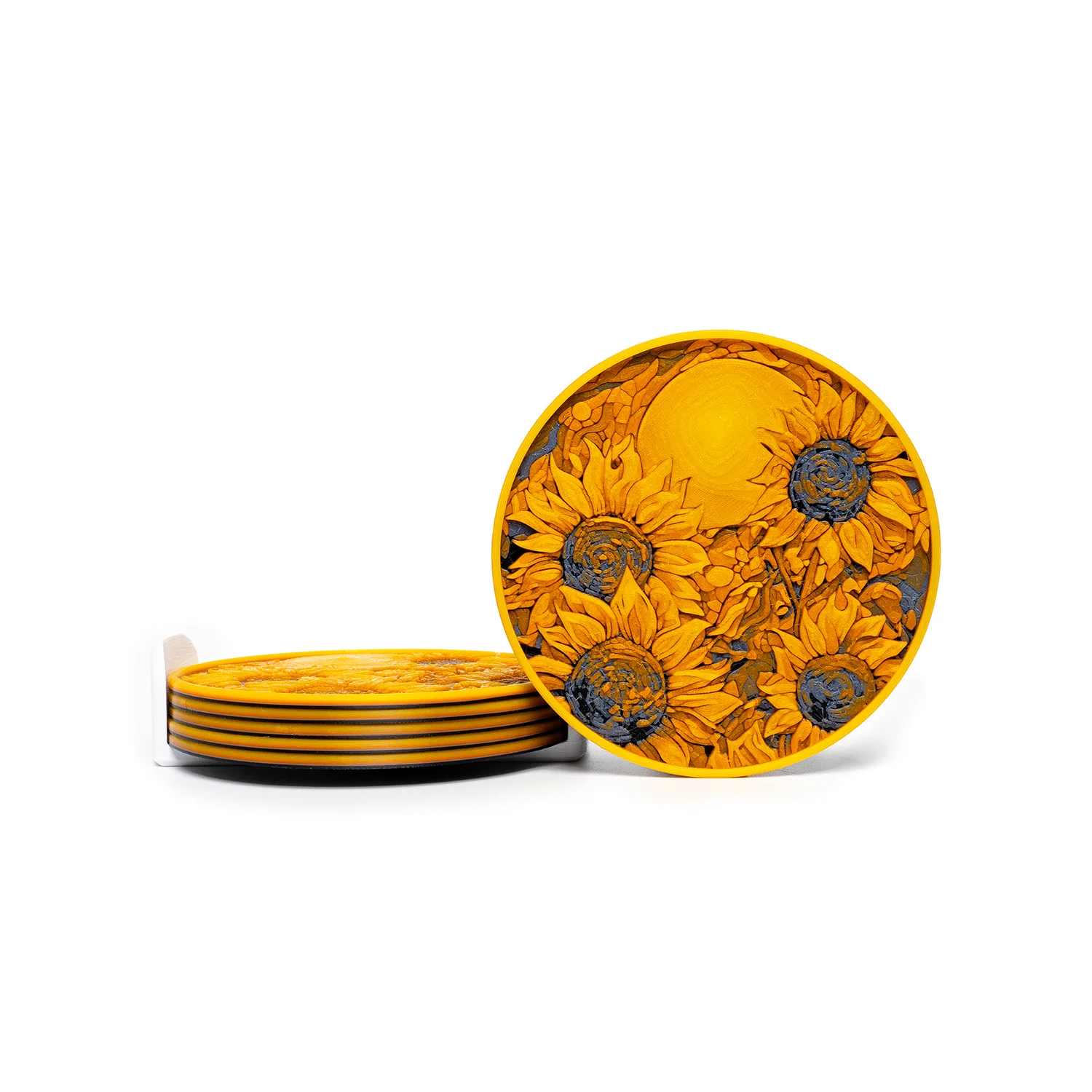 Sunflower Coaster 3d model