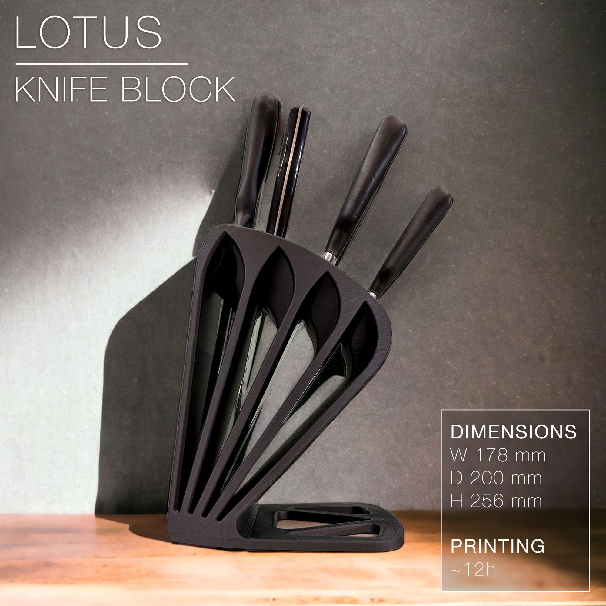 LOTUS | Knife Block 3d model