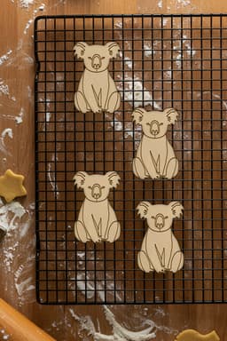 Koala Cookie Cutter, Biscuit Cutter 3d model