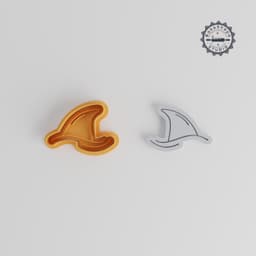 Shark Fin Shape Cutter & Stamp, Ocean Theme Cookie & Fondant Tool Set, Includes 6 Pieces in S/M/L Sizes PRODUCT_322 3d model