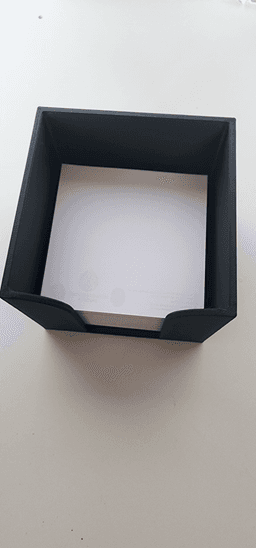 Minimalist Cube Memo Pad Holder - V2 3d model