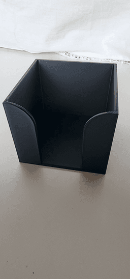 Minimalist Cube Memo Pad Holder - V2 3d model