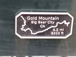 Gold Mountain Maverick's Trail Badge California 3d model