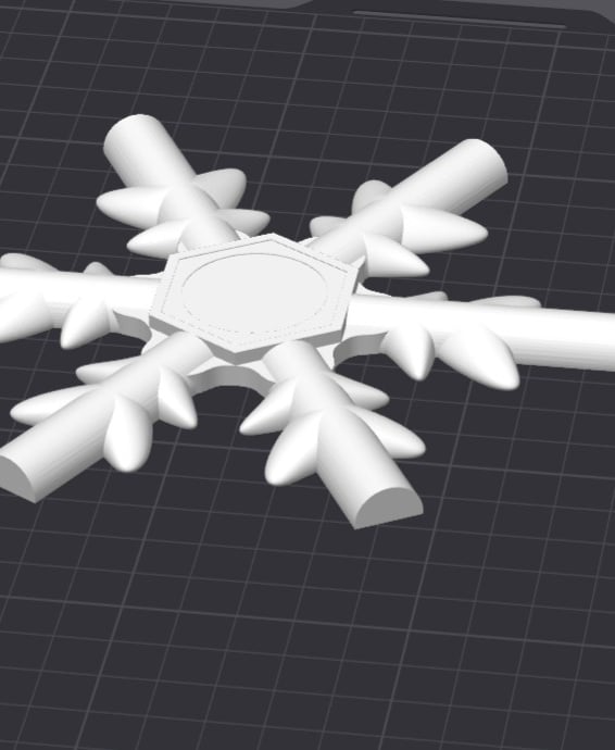 Wreath Decoration: Snowflake 3d model
