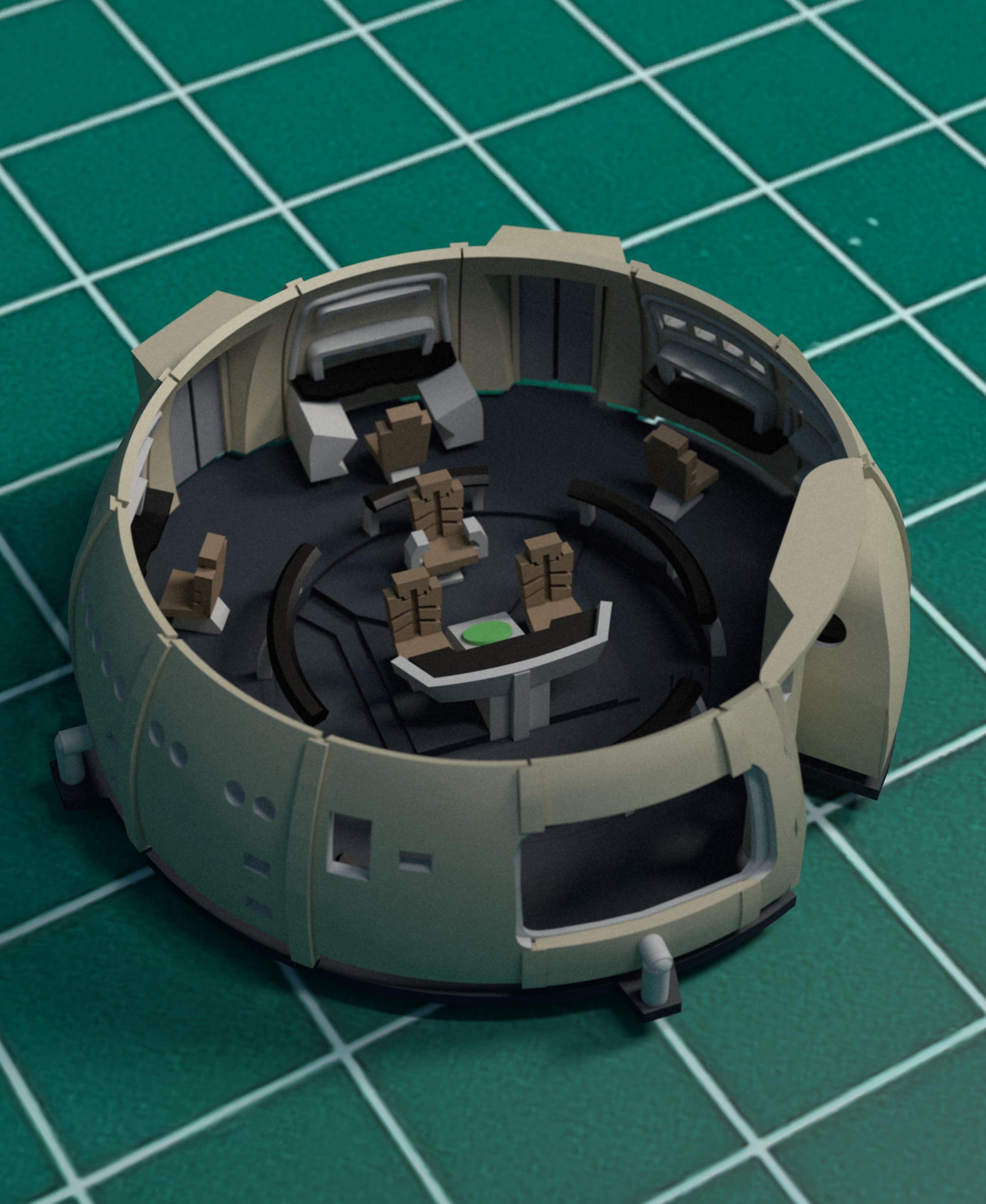 1/350 TMP Refit Bridge Interior 3d model