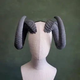 Kallista | Fantasy Curled Ram Horns 3d model