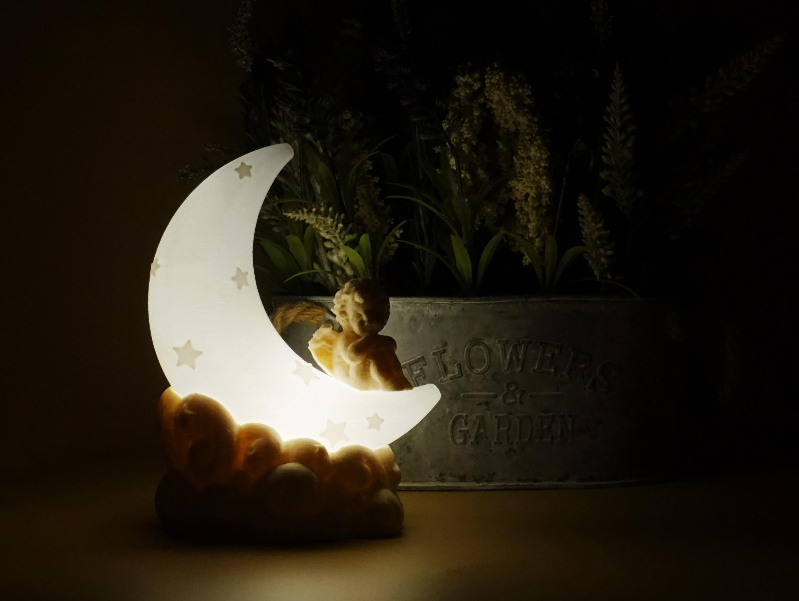 Moon Angel Lamp 3d model
