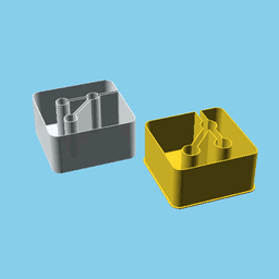 GIT Logo, nestable box (v1) 3d model