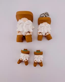 Cowboy Mini Gnome Flexi 3d model
