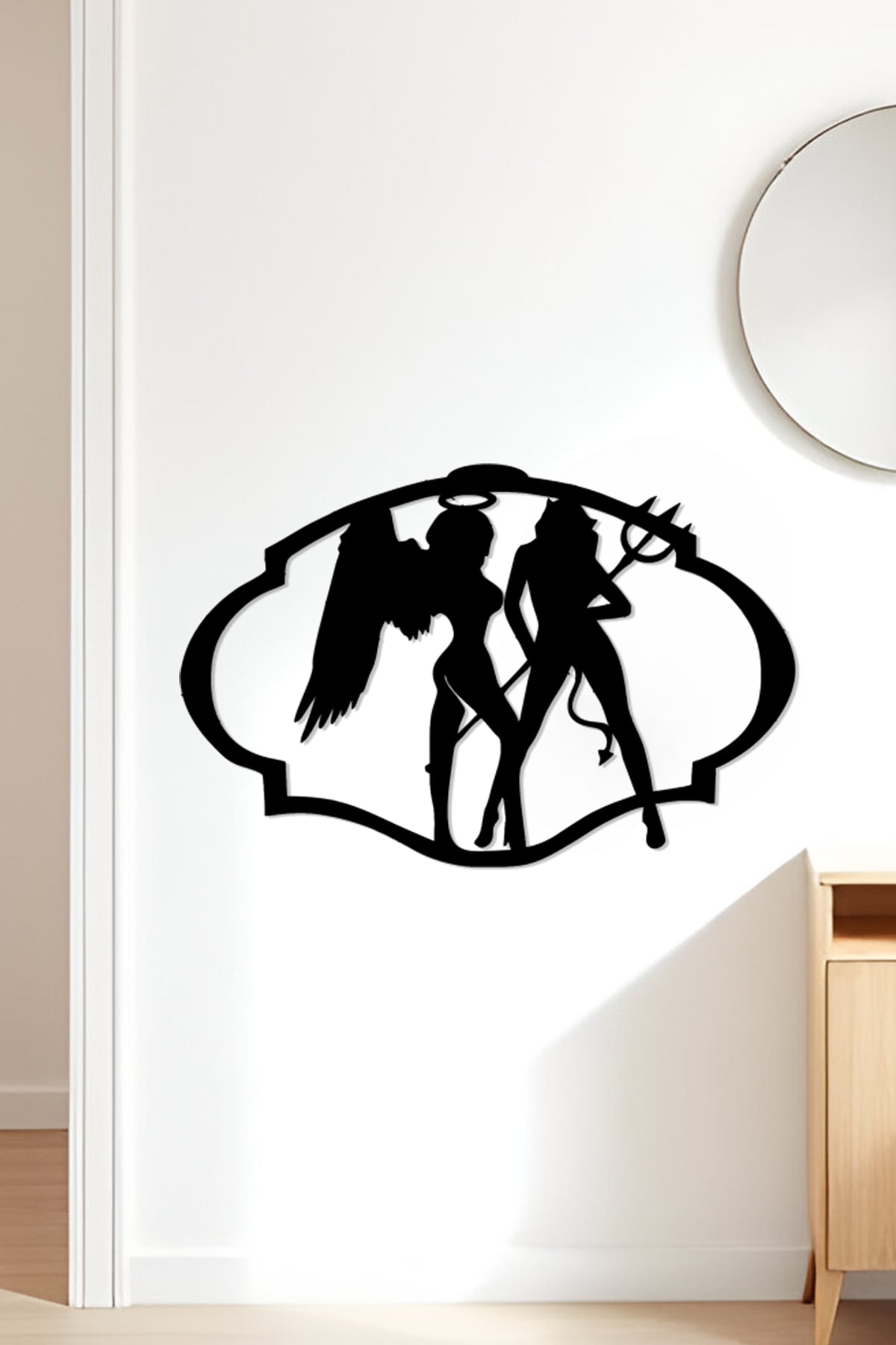 Angel And Devil Wall Art, Wall Decor, Home Decor 3d model