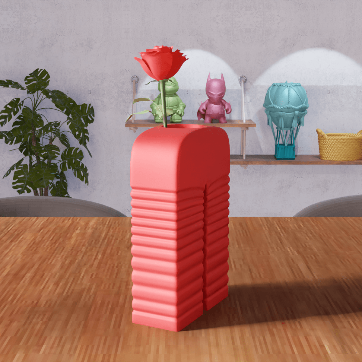 Arch Ribbed Vase 3d model
