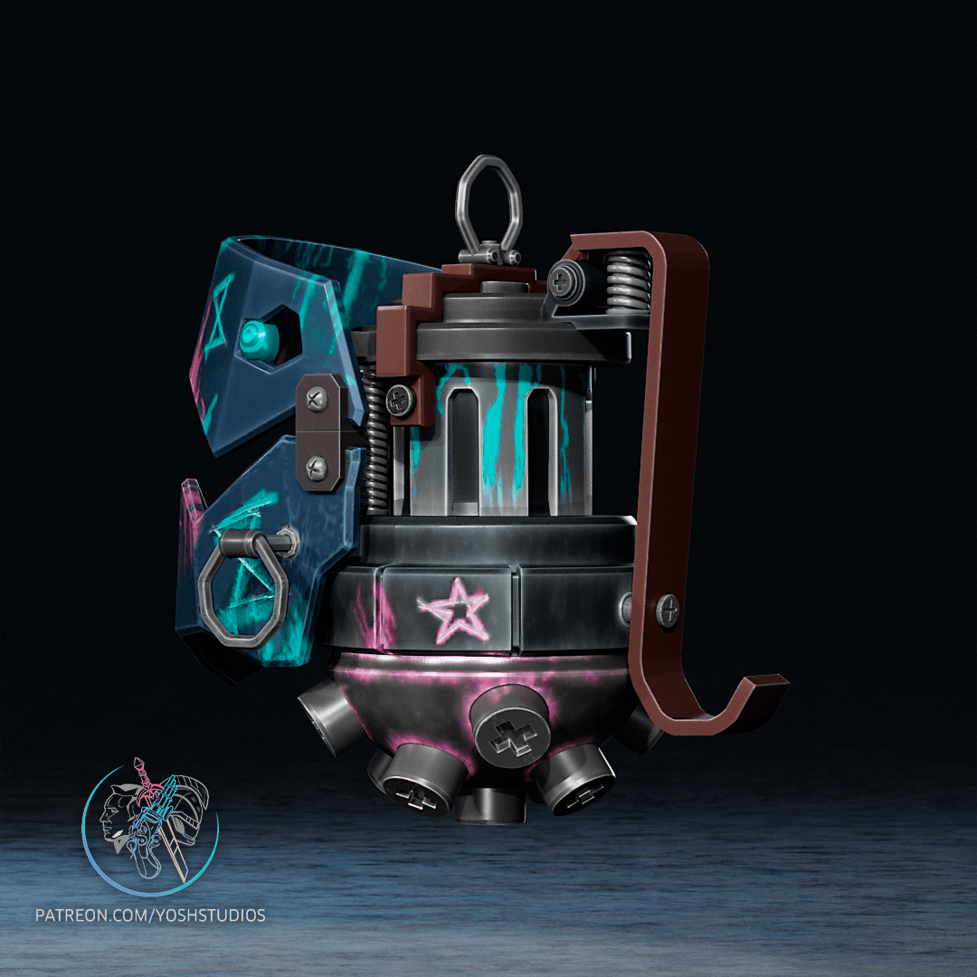 Jinx Grenade 3D Printer STL File 3d model