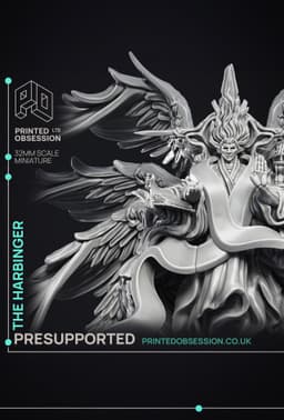 The Harbinger - High archon - Large Model - Heaven Hath No Fury - PRESUPPORTED - 32 mm scale 3d model