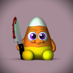 Cute Murder Corn 3d model