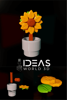 Decorative plant and storage Stylish 2-in-1 3D Printed Organizer 3d model