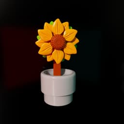 Decorative plant and storage Stylish 2-in-1 3D Printed Organizer 3d model