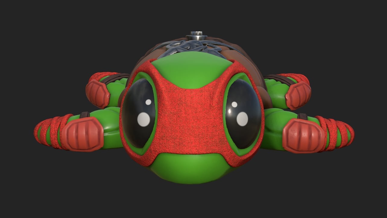 Super Turtle Raph 3d model