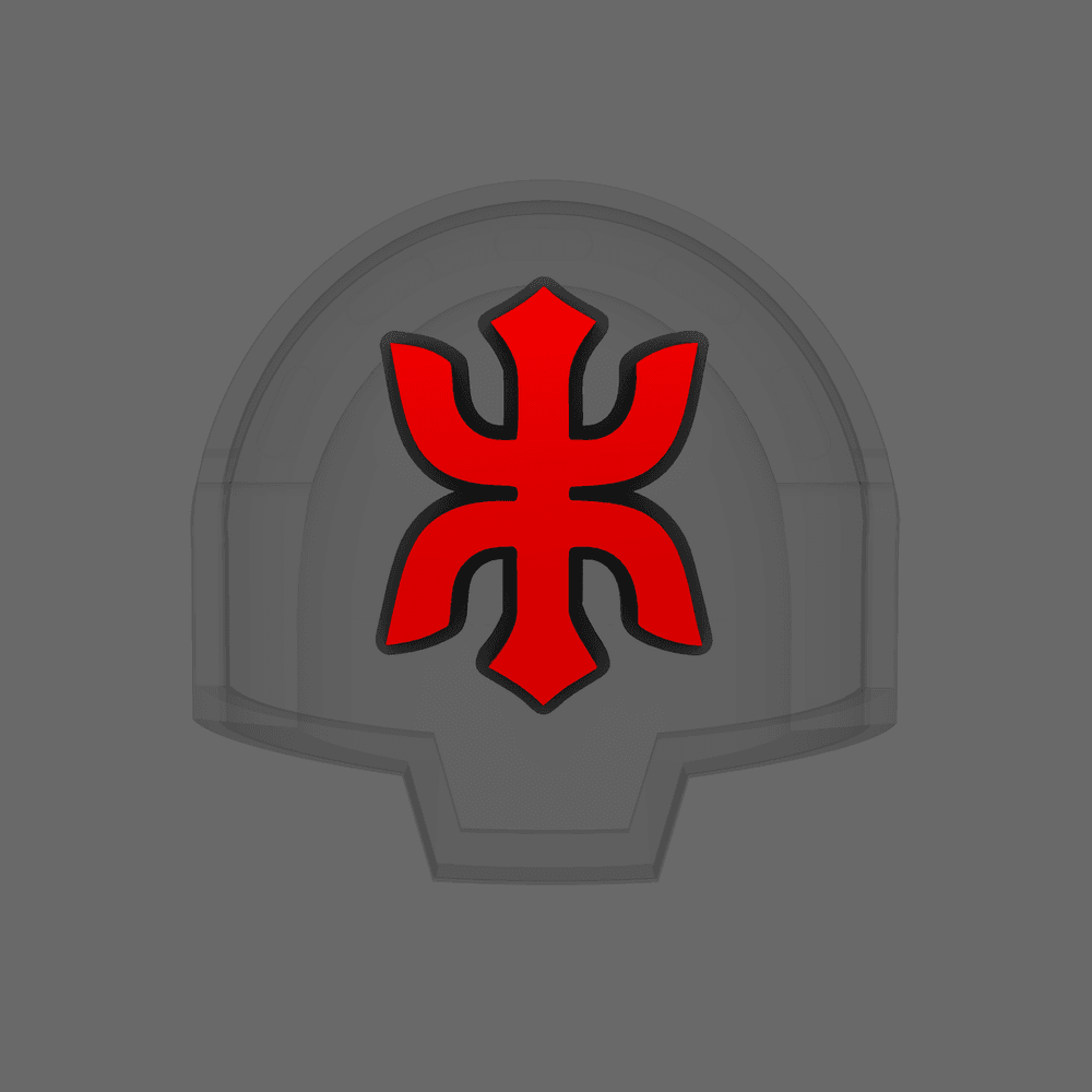 Red Ronin Chapter DV04 Shoulder Symbols 3d model